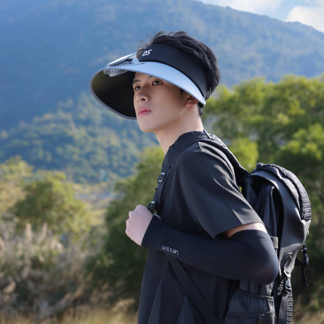 Breathable Headband Adjustable Sun Visor with Wide Brim