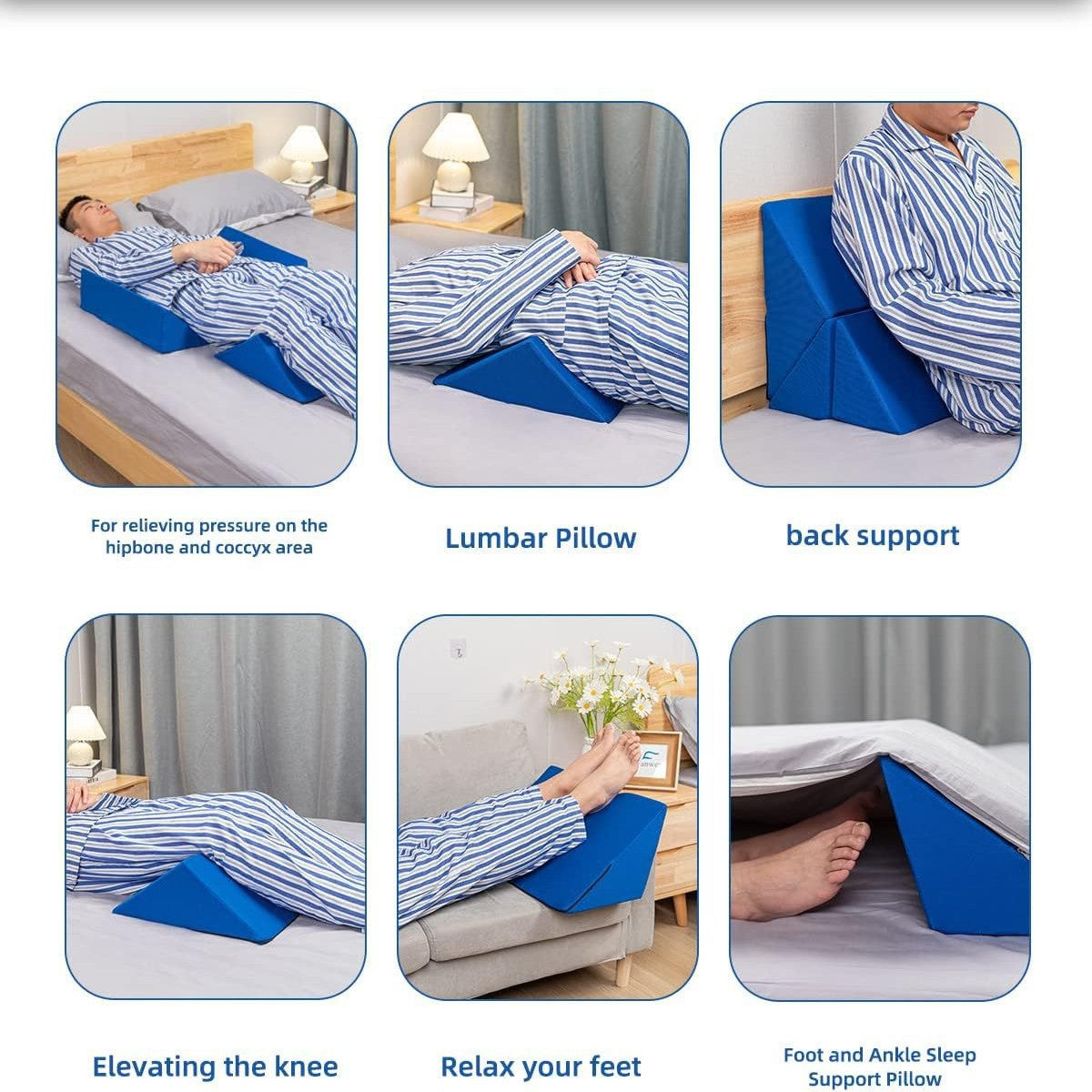 Sleep Wedge with Adjustable Height for Comfortable Elevation