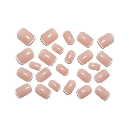 Elegant French Tip Acrylic Nail Set