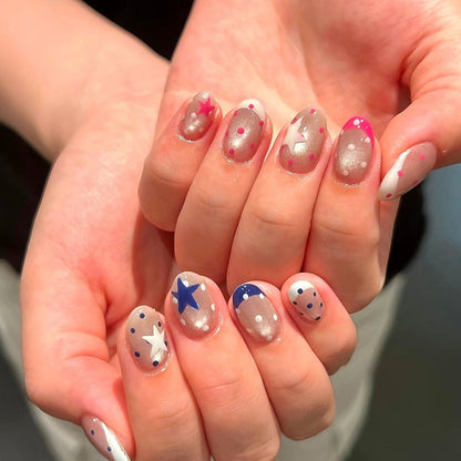 Glitter Nail Art Set with Ombre Design