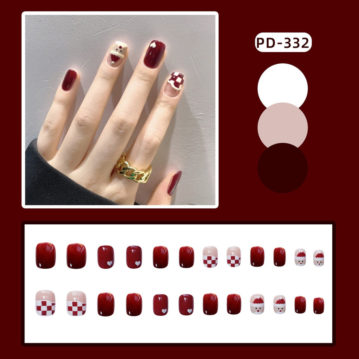 Artistic Press-On Nail Set