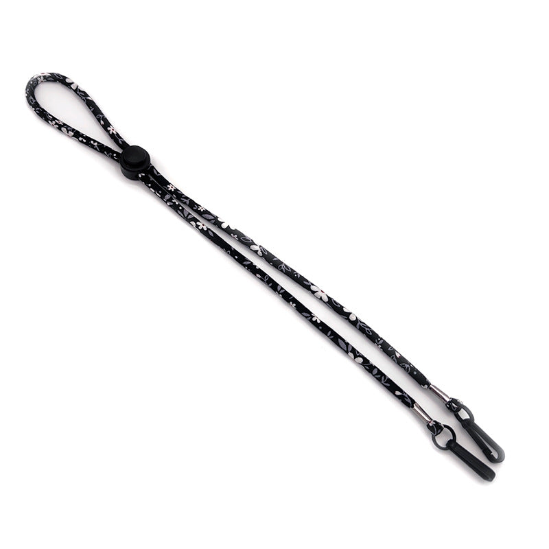 Floral Eyewear Retainer with Adjustable Strap
