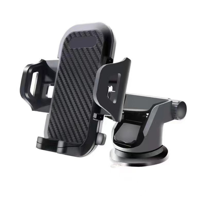 Telescopic Car Phone Holder – Adjustable Suction with Gravity Lock and Full Rotation