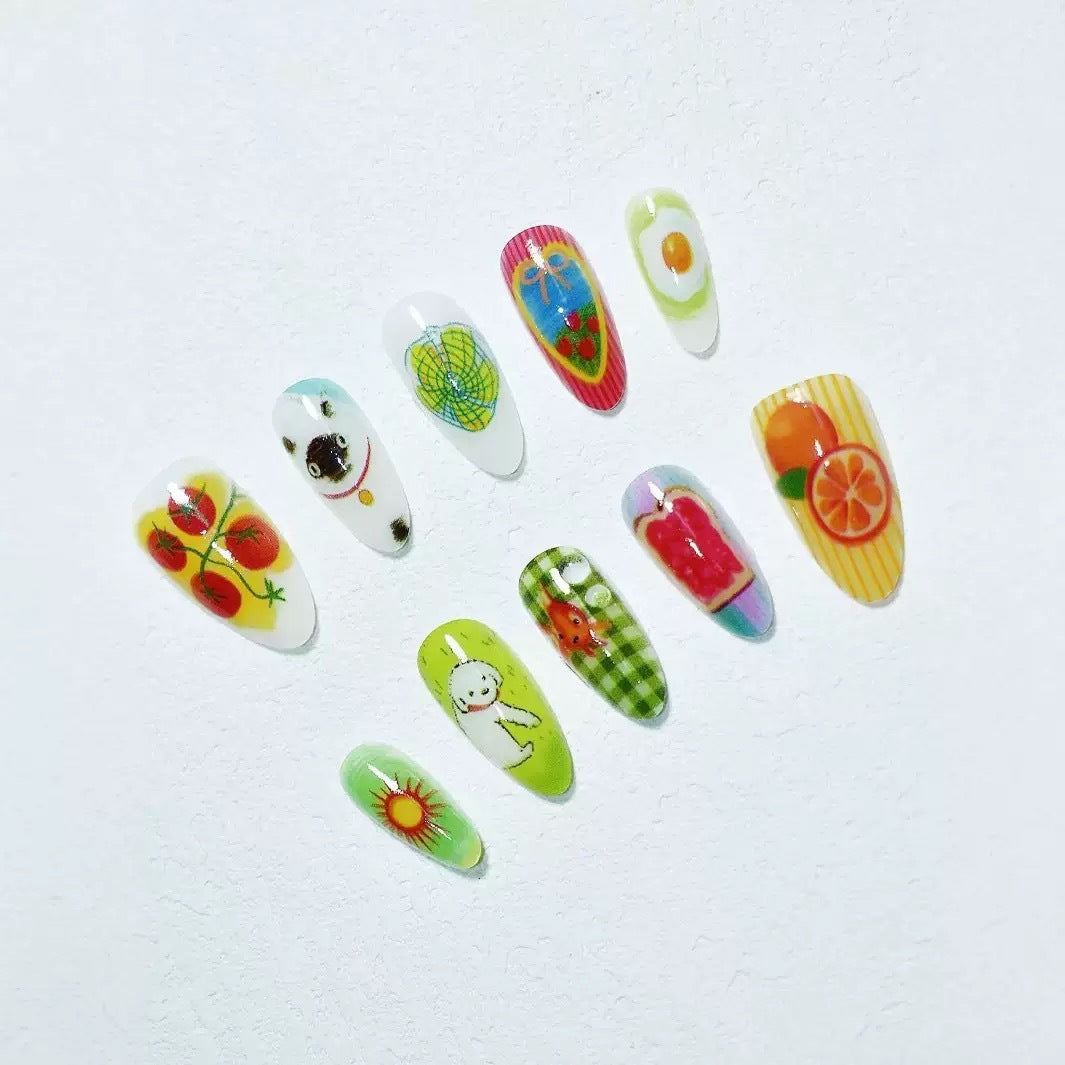 Themed Nail Art Kit with Creative Designs