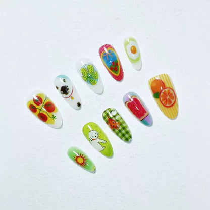 Themed Nail Art Kit with Creative Designs