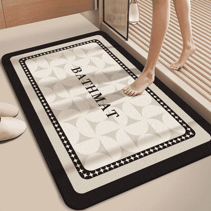 Plush Bath Mat with High Absorbency for Luxury Bathrooms