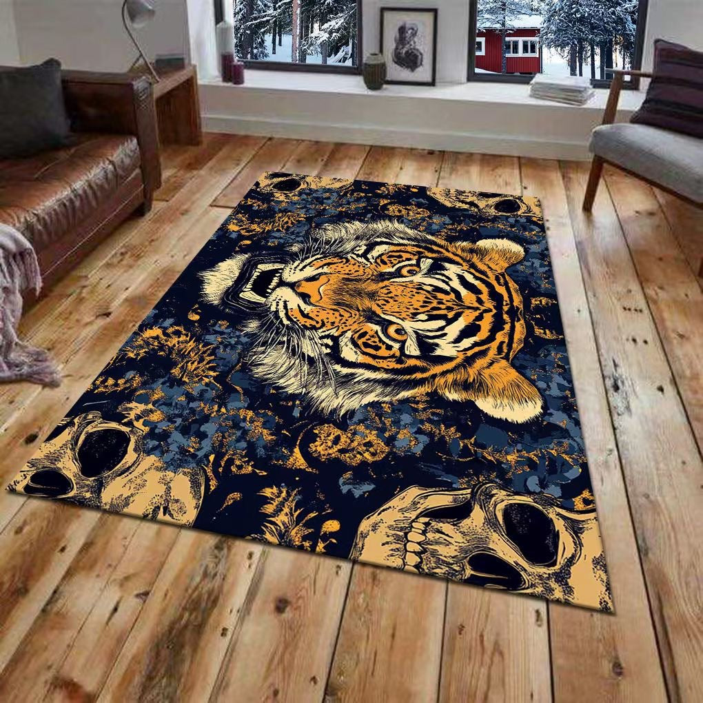 3D Wall Mural of a Tiger Design