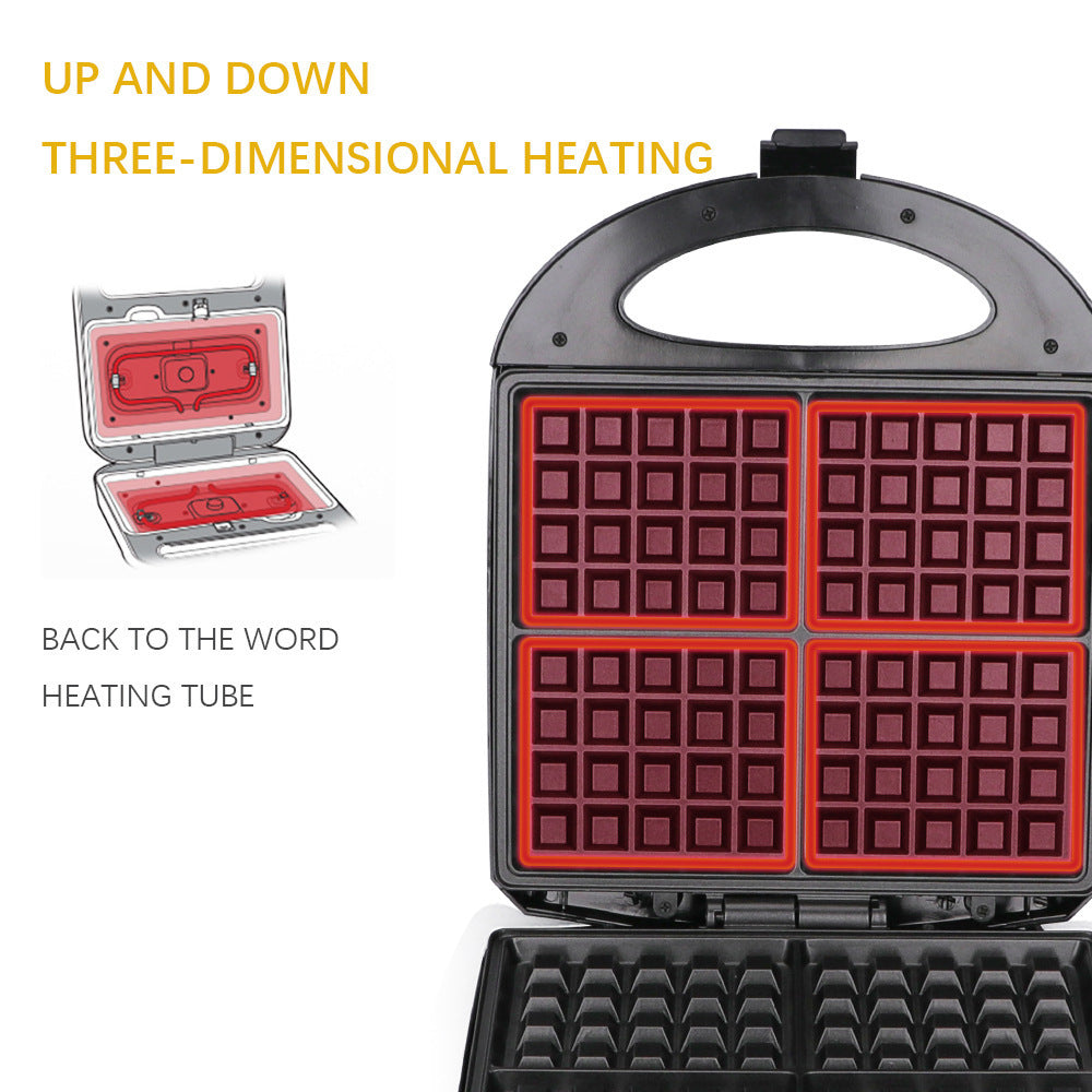 Non-Stick Plate Waffle Maker for Perfectly Crispy Waffles