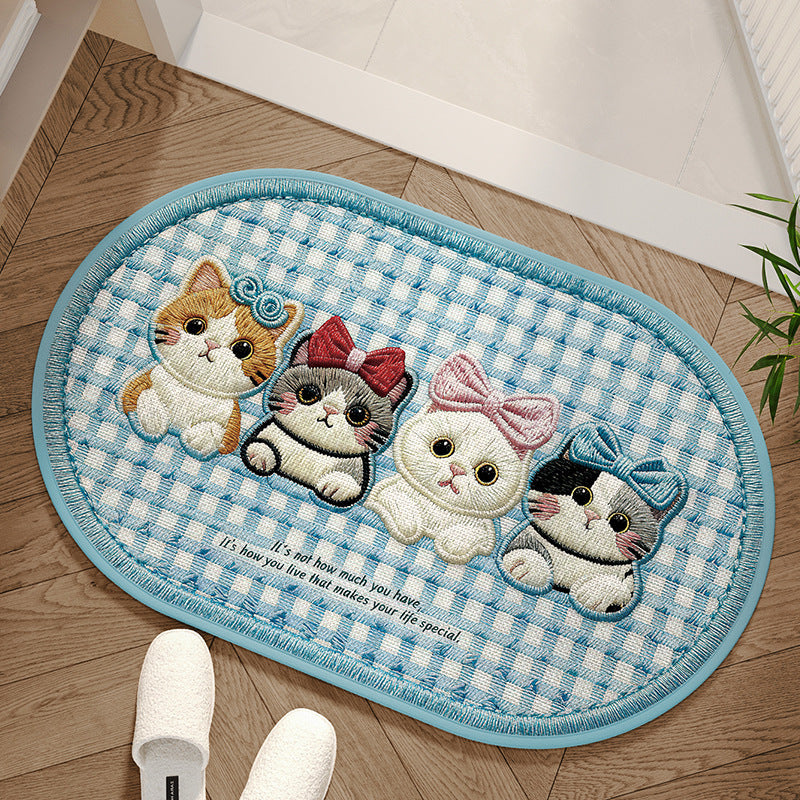 Charming Area Mat with Dog Design
