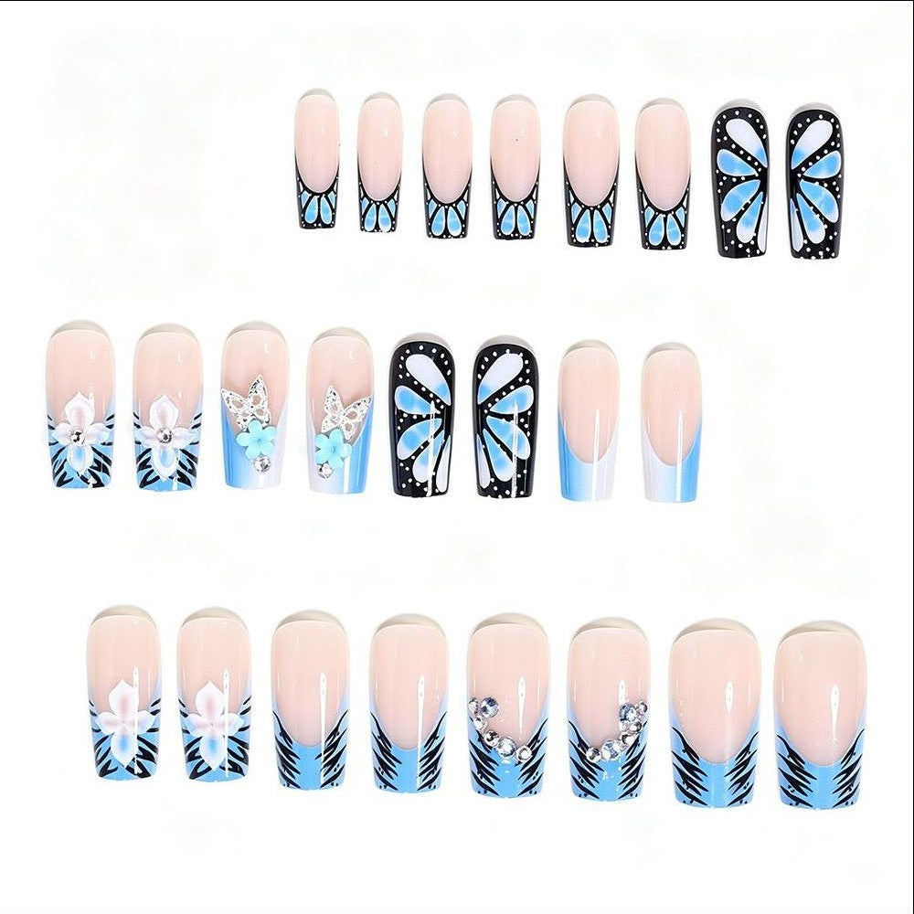 Nail Wraps with Artistic Design