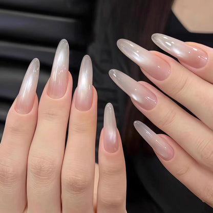 Square Press-On Nail Set in Acrylic Finish