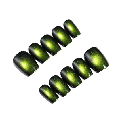 Gradient Effect Press-On Nail Set – Artistic Design