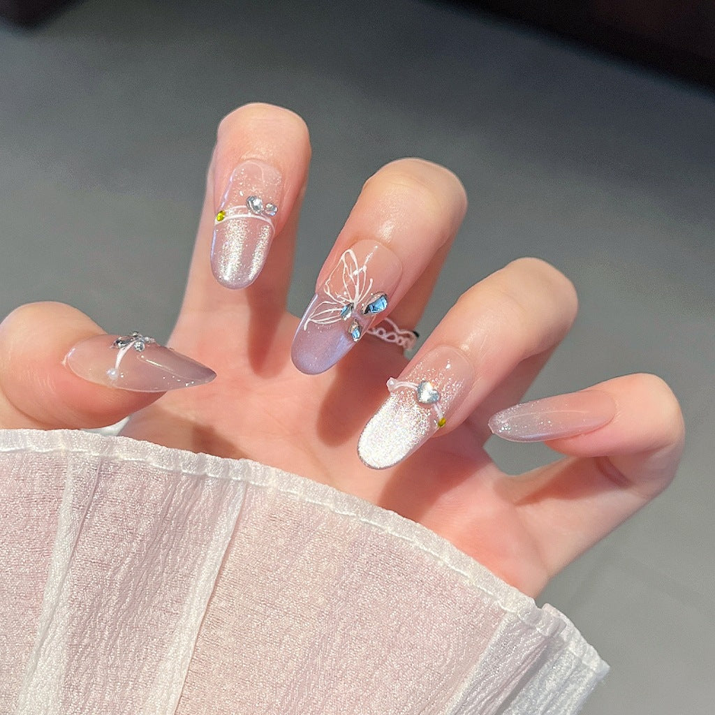 Set of 3D Decorative Press-On Nail Art