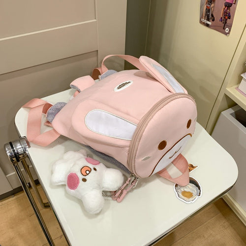 Mini Backpack with Cute Bunny Design for School