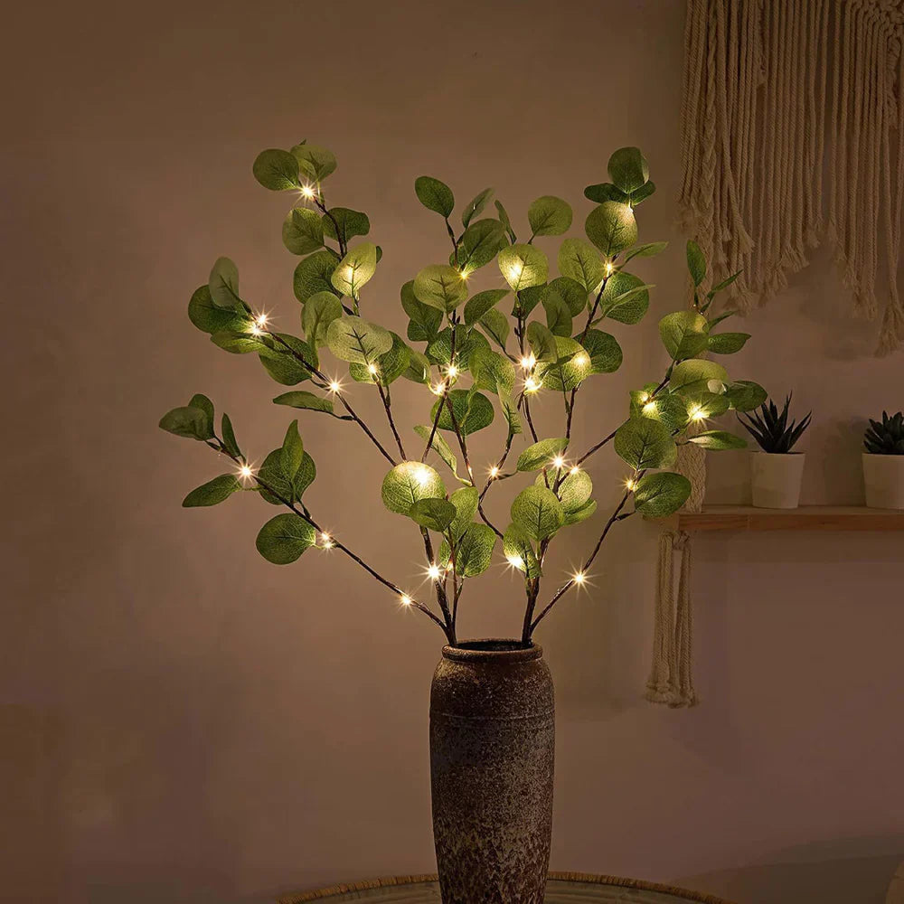 Warm White LED Olive Branch Decorative Light for Ambient Atmosphere