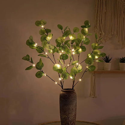 Warm White LED Olive Branch Decorative Light for Ambient Atmosphere