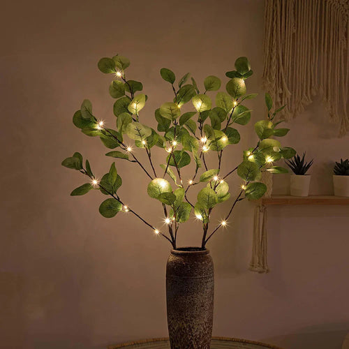 Warm White LED Olive Branch Decorative Light for Ambient Atmosphere