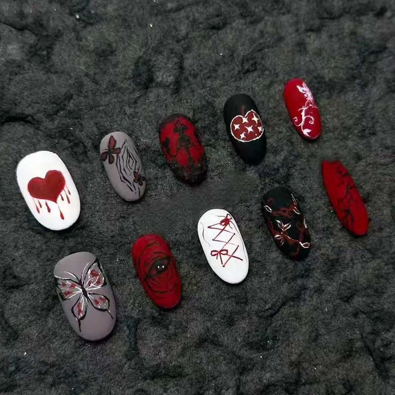Glitter Nail Art Set with Ombre Design