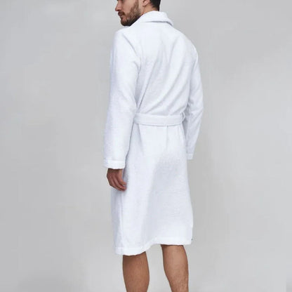 Cozy Terry Bathrobe for Men with Belt