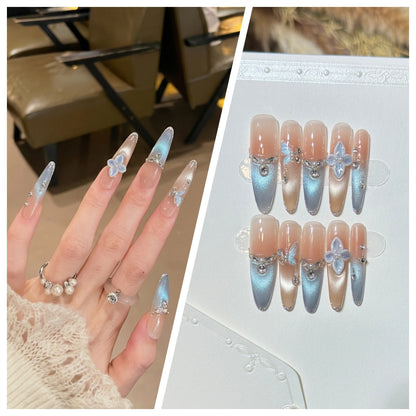 Charming Patterned Press-On Stiletto Nail Set