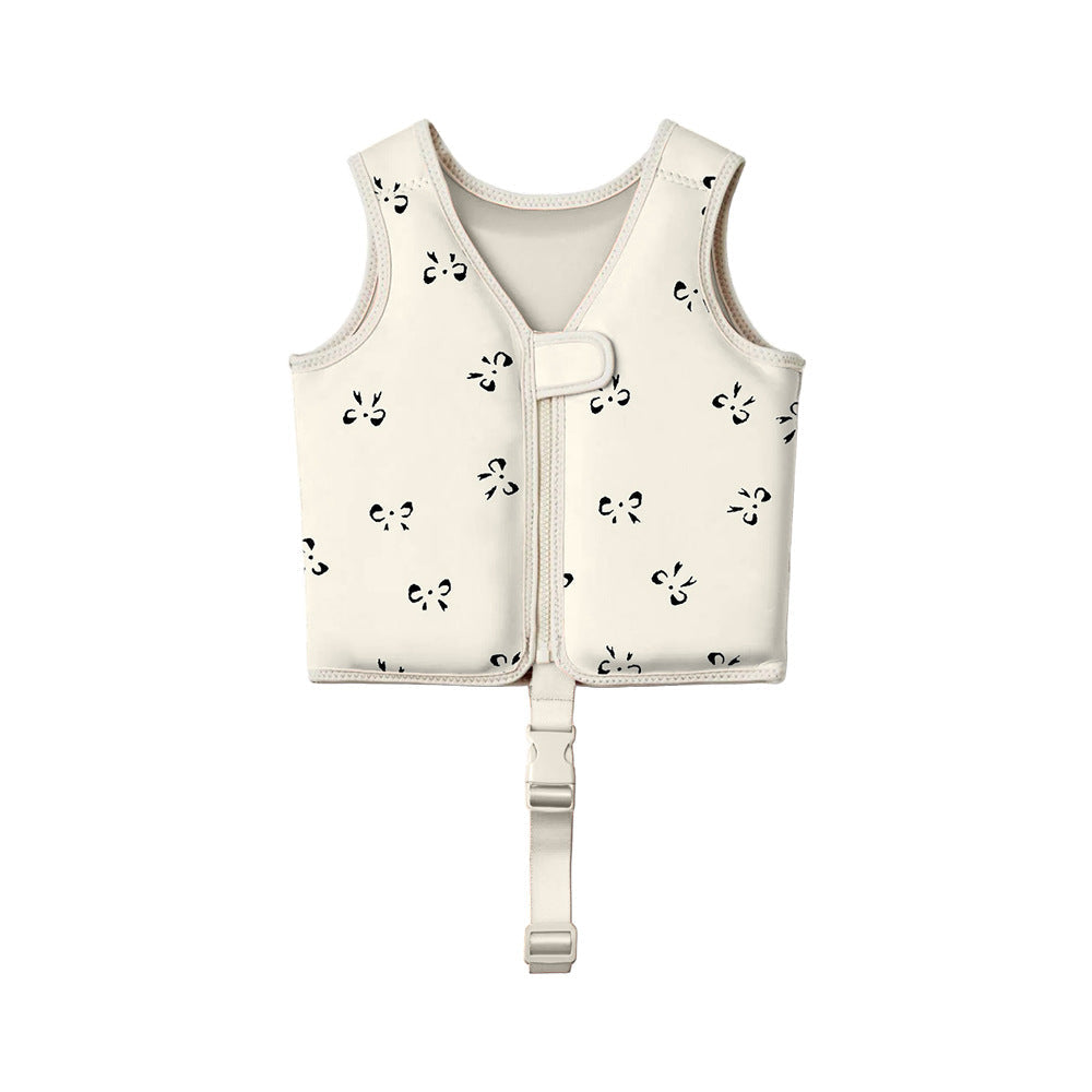 Swim Vest with Adjustable Fit and Floral Pattern