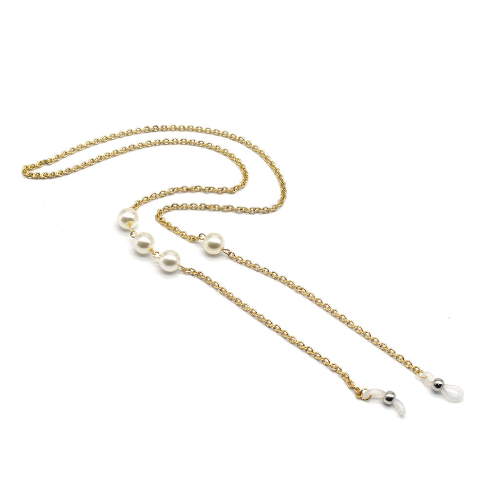 Silver Eyewear Chain with Adjustable Length