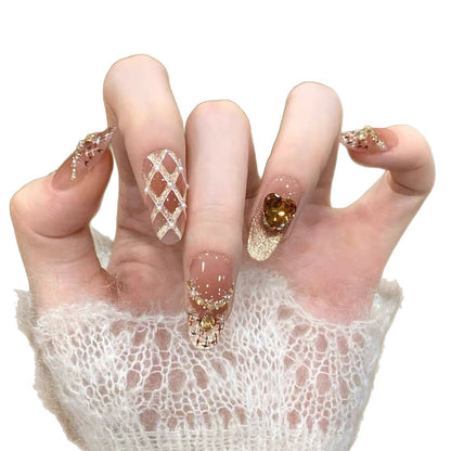 Creative Press-On Stiletto Nail Art Design