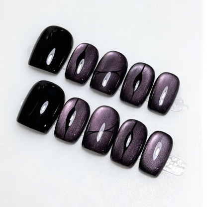 Press-On Nails with Artistic Ombre Design