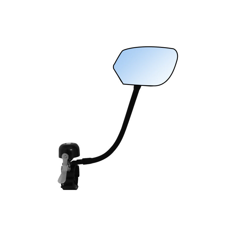 Adjustable Rearview Mirror with Anti-Glare Convex Glass and Full-Rotation Handlebar