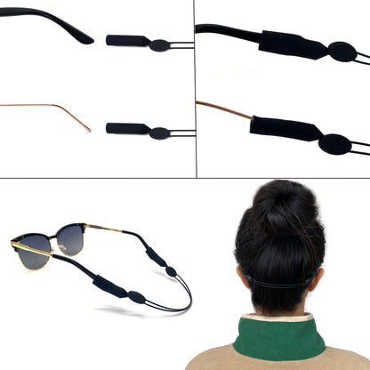 Eyewear Stabilization Strap with Adjustable Fit