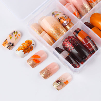 Glitter Nail Art Kit with Autumn Theme
