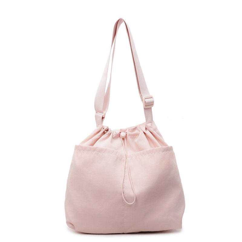 Drawstring Shoulder Bag with Adjustable Strap