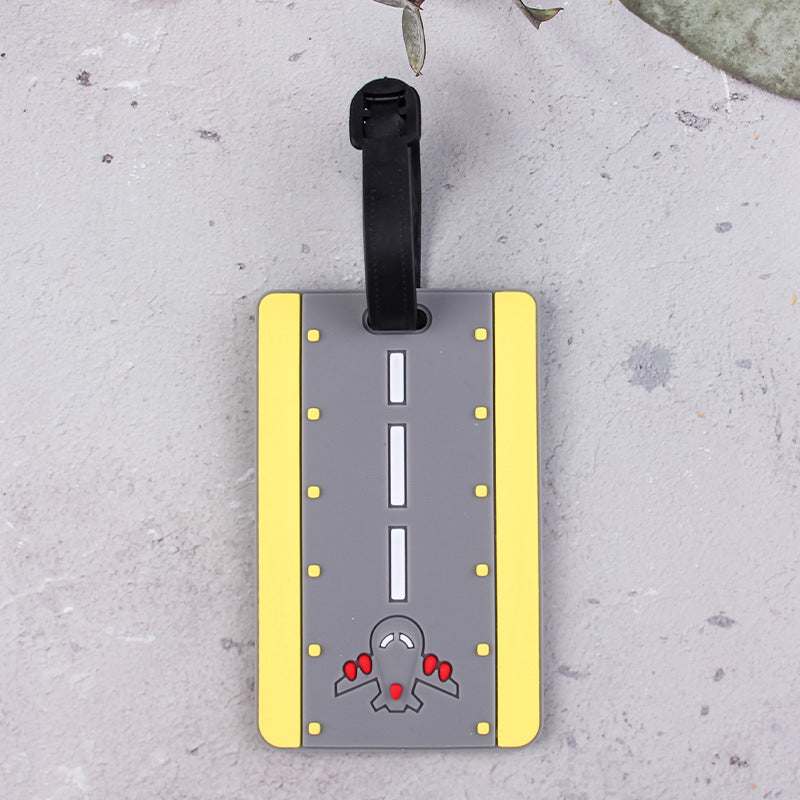 Luggage Tag for Airplane Runway Design