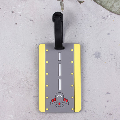 Luggage Tag for Airplane Runway Design