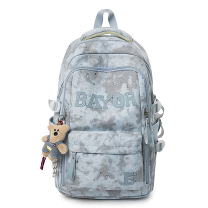 Backpack with Abstract Pattern Design