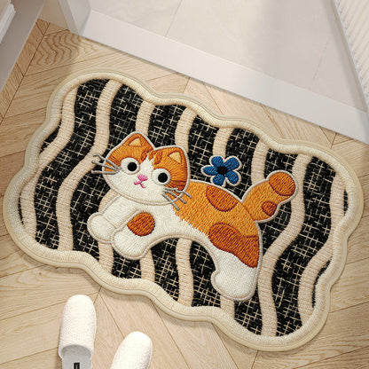 Charming Area Mat with Dog Design