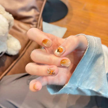 Square Press-On Nail Set in Acrylic Finish