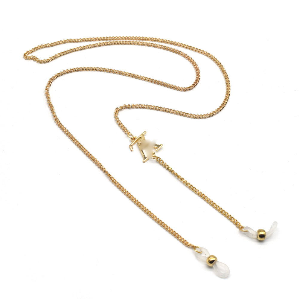 Silver Eyewear Chain with Adjustable Length