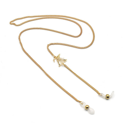 Silver Eyewear Chain with Adjustable Length