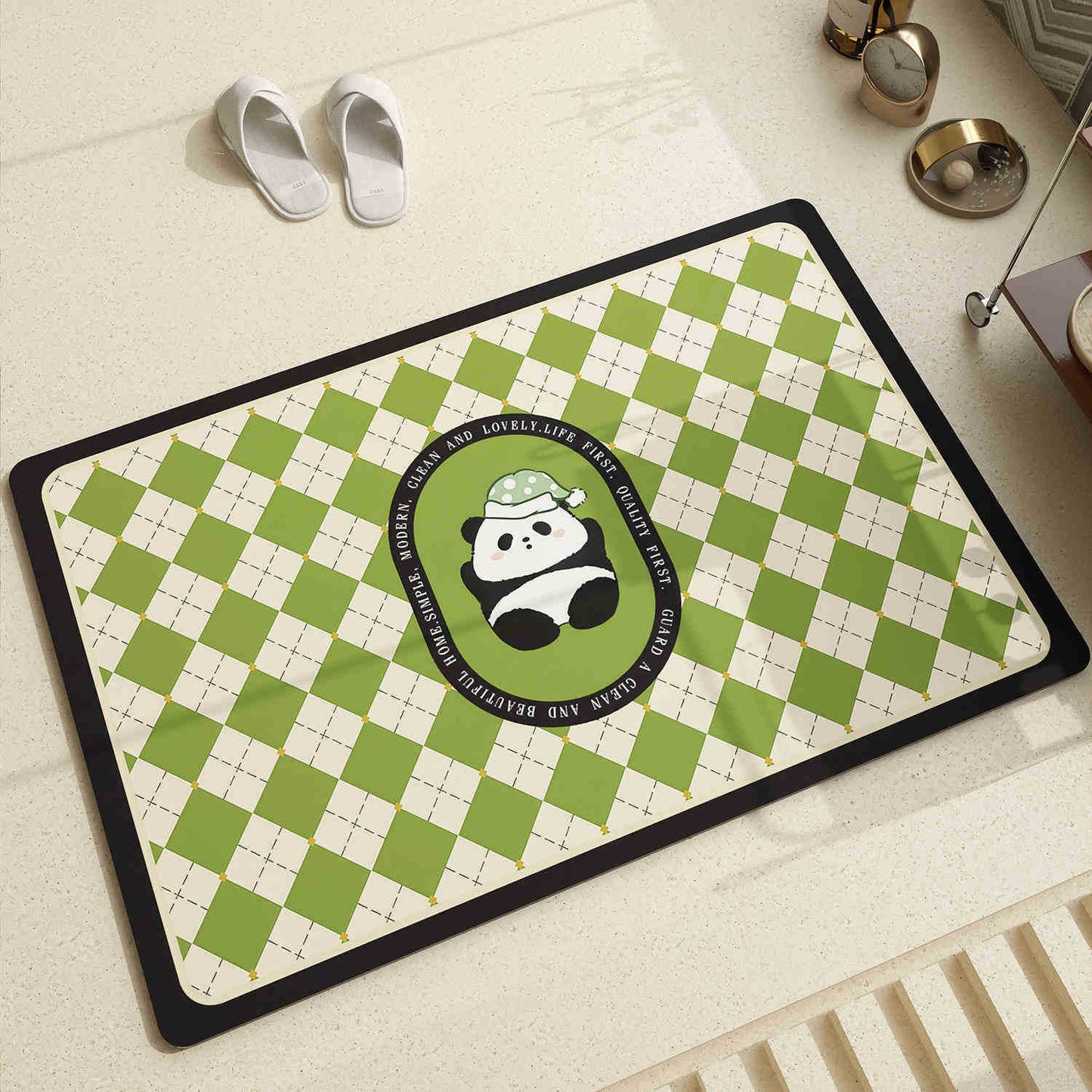 Cute Panda Design Area Rug