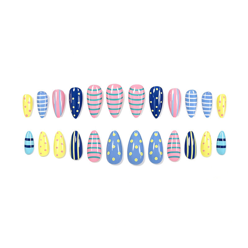 Nail Enhancements with Artistic Patterns