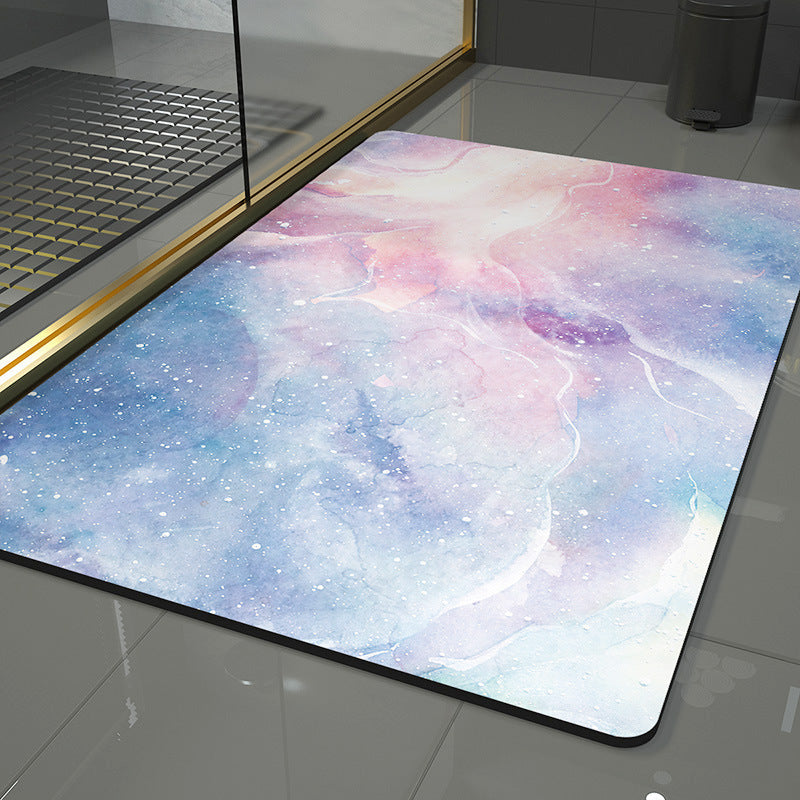 Wave Design Area Rug with Abstract Pattern