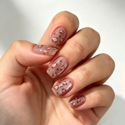 Modern Animal Print Acrylic Nail Set