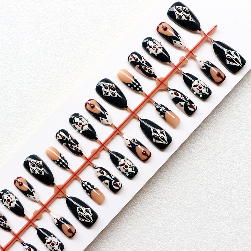 Intricate Patterned Press-On Nail Art Set