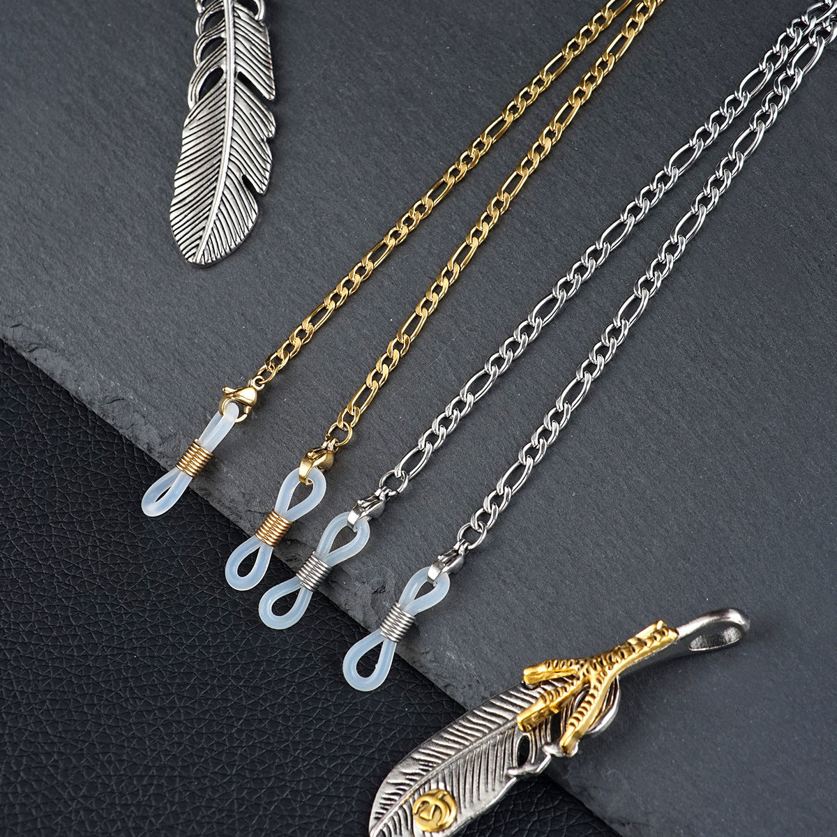 Silver Chain Necklace with Adjustable Length