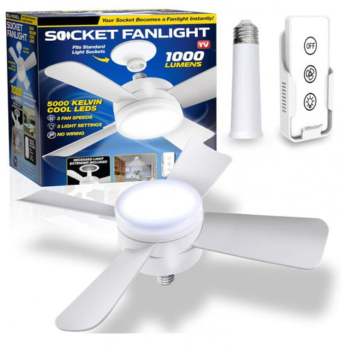 Remote-Controlled Adjustable LED Lighted Fan