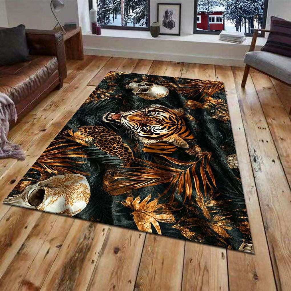 3D Wall Mural of a Tiger Design