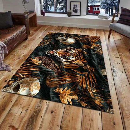 3D Wall Mural of a Tiger Design