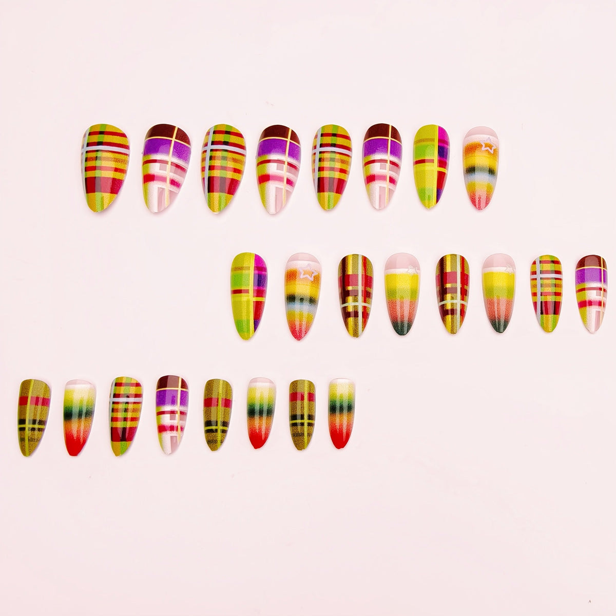 Plaid Design Nail Art Kit