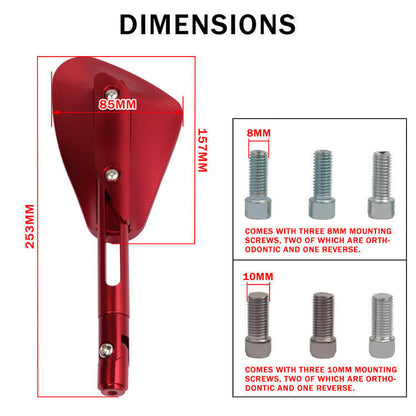 Flexible Rearview Mirrors for Sports Motorcycles